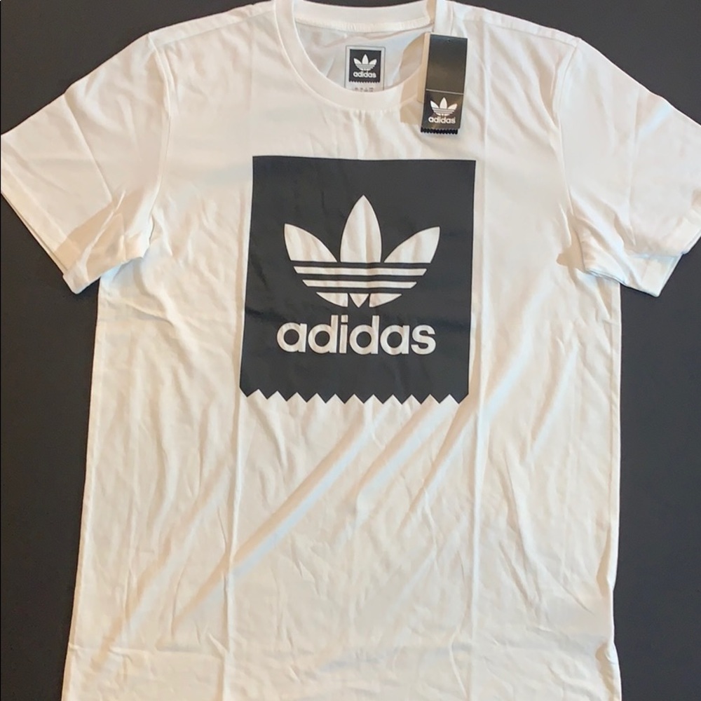 New men’s adidas blackbird tee white AY8899